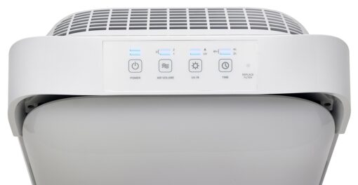 GermGuardian Hi-Performance Air Purifier with HEPA Pure Filter, Timer, Ionizer, Removes 99.97% of Pollutants, Large Rooms up to 1620 Sq. Ft., UV-C Light Helps Reduce Germs, 27”, White, AC9200WCA - Image 4