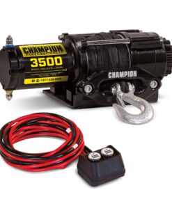 Champion Power Equipment 3500-lb. ATV/UTV Synthetic Rope Winch Kit