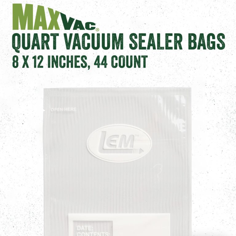LEM MaxVac 250 Vacuum Sealer & MaxVac Quart Vacuum Bags - 44-Count - Image 3