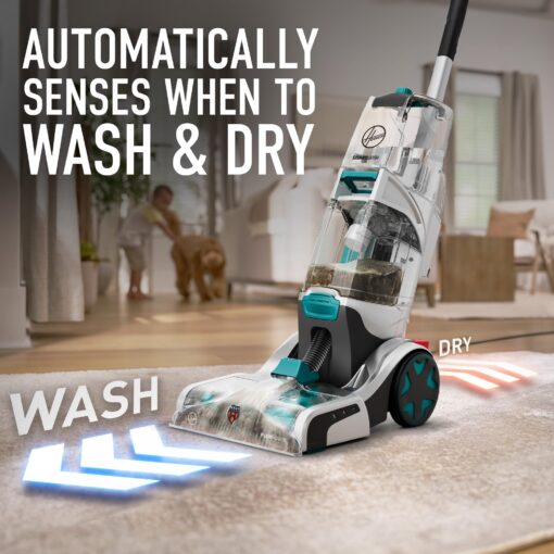 Hoover SmartWash+ Automatic Carpet Cleaner Machine, for Carpet and Upholstery, FH52000 + 64 oz Everyday Carpet Cleaner Solution, Deep Cleaning Carpet Shampoo, AH31924 - Image 7
