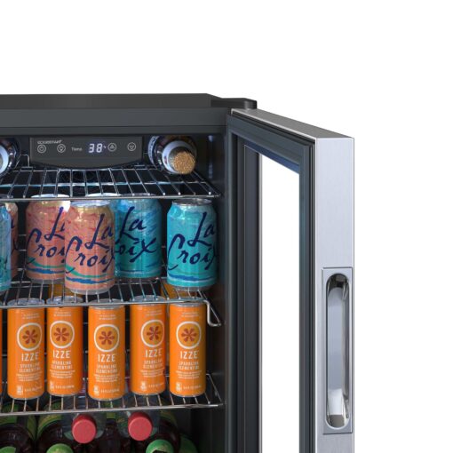 EdgeStar BWC91SS 17 Inch Wide 80 Can Capacity Extreme Cool Beverage Center - Image 2