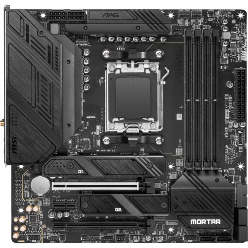 MSI MAG B650M Mortar WiFi Gaming Motherboard (AMD Ryzen 9000/8000/7000 Series Processors,AM5,DDR5,PCIe 4.0,M.2 Slots,SATA 6Gb/s,USB 3.2 Gen 2,HDMI/DP,Wi-Fi 6E,Bluetooth 5.3,2.5Gbps LAN,mATX) - Image 7