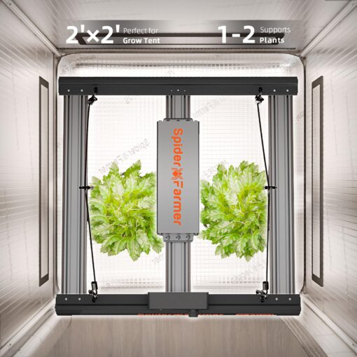 Spider Farmer G1500 Cost-Effective LED Grow Lights 150W, Upgraded Smart App Control, 2x2ft Coverage Full Spectrum Digital Screen Dimmable Bar Style Growing Lamp for Indoor Plants - Image 3