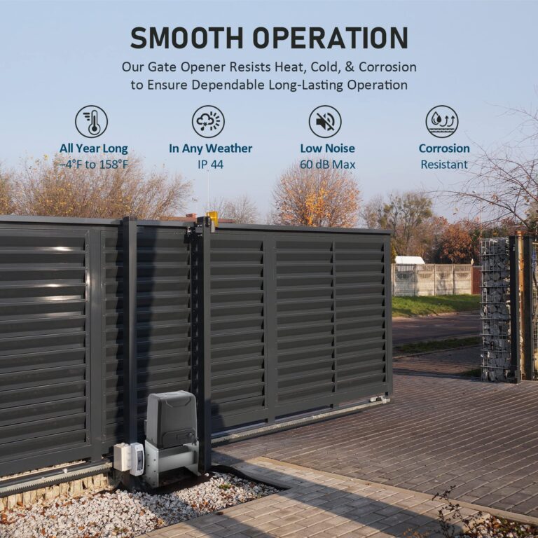 CO-Z 2700 lb Automatic Sliding Gate Opener with 2 Remote Controls, Electric Rolling Driveway Fence Slide Gate Motor, Complete Gate Operator Hardware Security System Kit for Sliding Gate Up to 40 Feet - Image 5