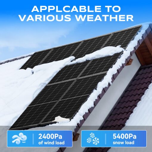 WERCHTAY Solar Panel Kit 200W Solar Panels 30A PWM Solar Charge Controller A+ Cell Solar Panel Cables Connectors Brackets for RV Boats Battery Marine Home Outdoor Off-Grid System - Image 4