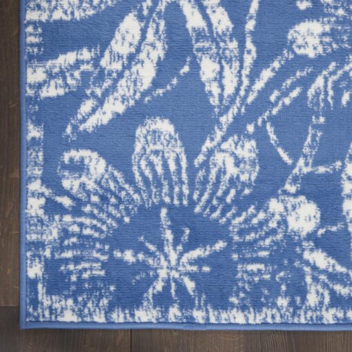 Nourison Whimsicle Floral Blue 8'4" x 11'6" Area Rug, Easy Cleaning, Non Shedding, Bed Room, Living Room, Dining Room, Kitchen (8x12) - Image 7