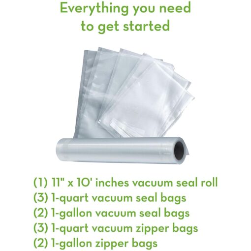 FoodSaver Vacuum Sealer Machine and Express Vacuum Seal Bag Maker with Sealer Bags and Roll and Hendheld Vacuum Sealer for Airtight Food Storage and Sous Vide, Black - Image 3