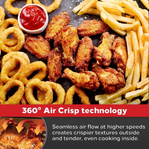 Emeril Lagasse Everyday 360 Stainless Steel Air Fryer, 360° Quick Cook Technology, XL capacity, 9-in-1, 12 Pre-Set Cooking Functions including Bake, Rotisserie, Broil, Pizza, Slow Cook, Toaster - Image 4