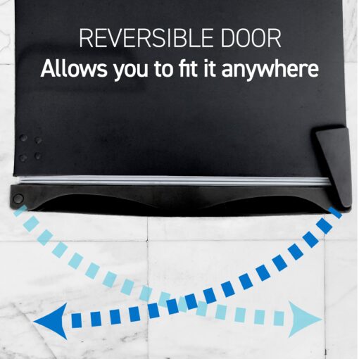 Commercial Cool Upright Freezer, Stand Up Freezer 2.8 Cu Ft with Reversible Door, Black - Image 6