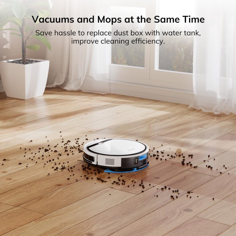 ILIFE Robot Vacuum and Mop Combo, V3s Pro Upgraded, Compatible with 2.4GHz WiFi/Alexa/Google, 120mins, 3000Pa, 2-in-1 Mopping Robotic Vacuum Cleaner, Path Route, for Pet Hair, Hard Floor, Carpet (V3x) - Image 6