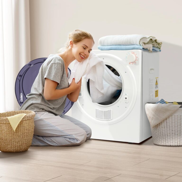 Elevon Portable Clothes Dryer 800W, Compact Dryer for laundry with 5 Drying Modes, 1.95 Cu.ft Front Load Dryer Machine, Stainless Steel Tub for Small Space, Apartments, RVs, Overheat Protection, White - Image 2