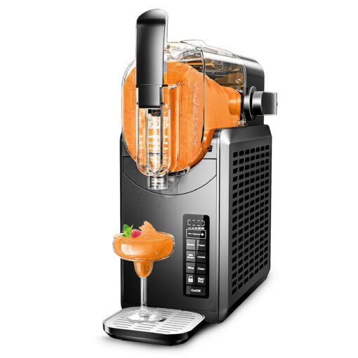 EUHOMY 88oz Slushie Machine, No Ice Needed Slushy Machine for Home, Professional Frozen Drink Maker, Self-Cleaning, 5 Preset Programs, Frozen Margaritas, Frappés, Milkshake.
