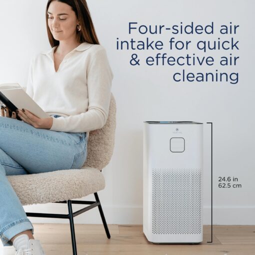 Medify MA-50 Air Purifier V3.0 with True HEPA H13 Filter | 2,640 ft² Coverage in 1hr for Smoke, Wildfires, Odors, Pollen, Pets | Removal to 0.1 Microns | White, 1-Pack - Image 8