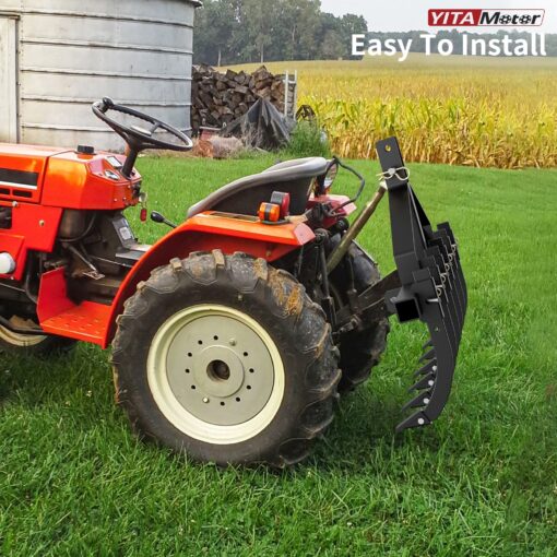 YITAMOTOR Chisel Plow Scarifier, Detachable Cultivator with 6 Scarifier Shank, 3 Point Scarifier for CAT-0 & CAT-1 - Image 4