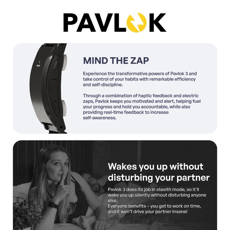 Pavlok 3 - Wearable Silent Alarm and Personal Life Coach - Enhance Mindfulness, Develop Good Habits - Monitor Steps, Activity, and Sleep Patterns - Image 8
