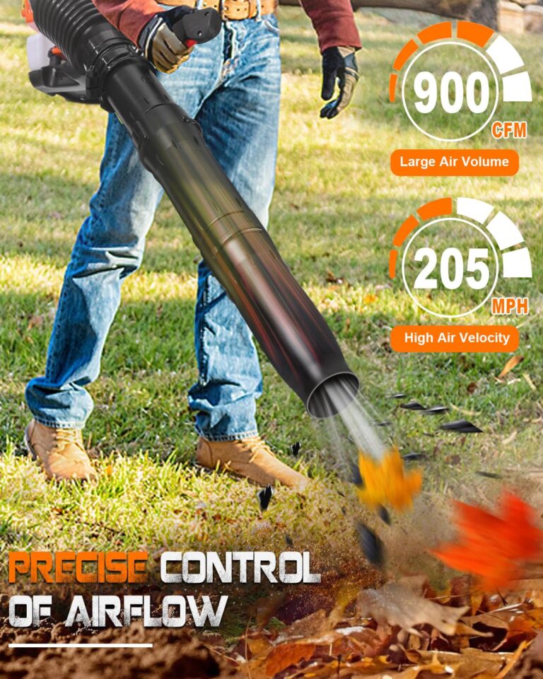 Getell 80cc Gas Backpack Leaf Blower, 900CFM 206MPH 2-Stroke Engine, Heavy-Duty Leaf & Snow Blower for Lawn, Garden & Commercial Use (851 EZ) - Image 8