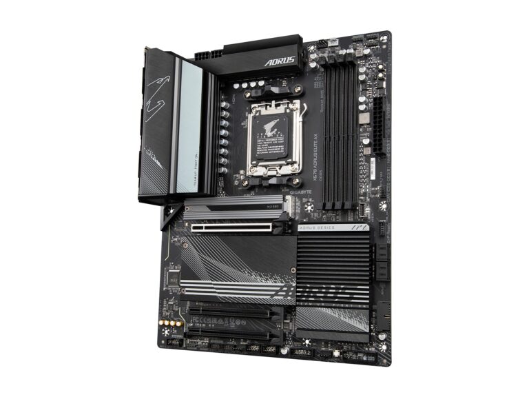 GIGABYTE X670 AORUS Elite AX (AM5/ LGA 1718/ AMD/ X670/ ATX/ 5 Year Warranty/ DDR5/ Quad M.2/ PCIe 5.0/ USB 3.2 Gen2X2 Type-C/AMD WiFi 6E/ 2.5GbE LAN/Q-Flash Plus/M.2 EZ-Latch/Gaming Motherboard) - Image 4