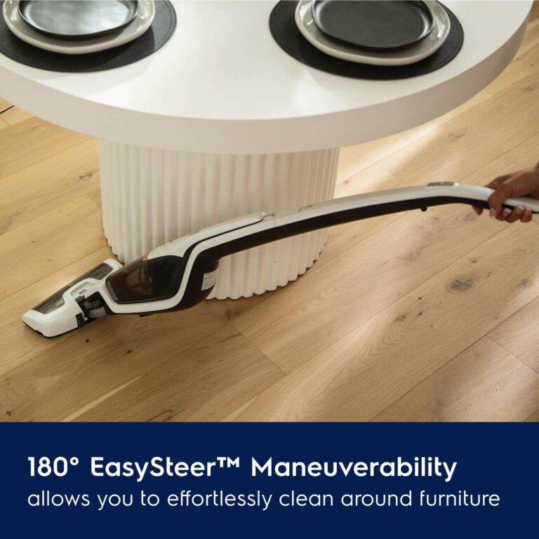 Electrolux Ergorapido Cordless 2-in-1 Vacuum Cleaner with High Suction Power and 180-Degree EasySteer Mobility, 48-Minute Run Time, 2 Power Modes, Satin White - Image 3