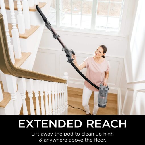 Shark AZ2002 Vertex DuoClean PowerFins Upright Vacuum with Powered Lift-Away Self-Cleaning Brushroll and HEPA Filter, 1 Quart Dust Cup Capacity, Rose Gold (Renewed) - Image 6