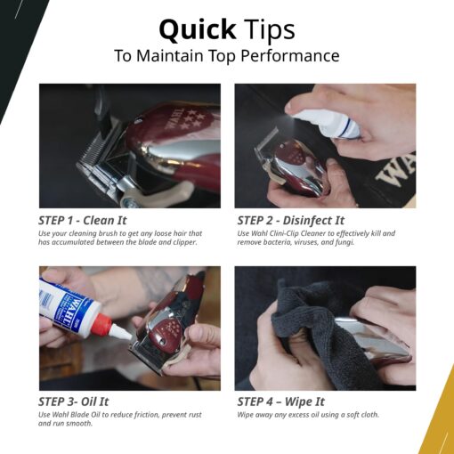 Wahl Professional Cordless Barber Combo Includes Magic Clip Blending Clipper and Detailer Li Trimmer 100 Min Runtime - Image 3