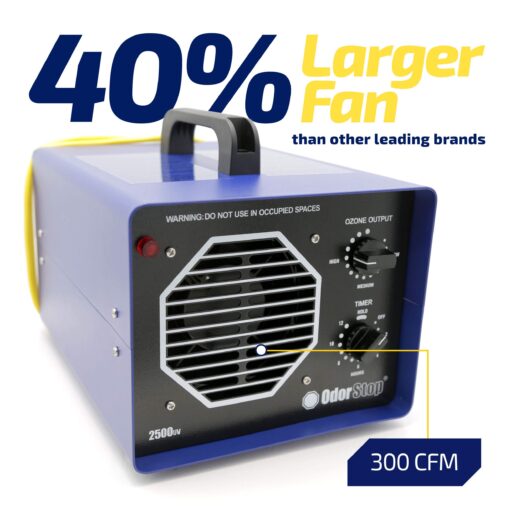 OdorStop OS3500UV Professional Grade Ozone Generator Ionizer for Areas of 3500 sq ft and above - Image 2