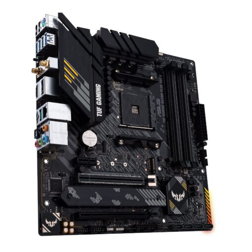 ASUS TUF GAMING B550M-PLUS WiFi II AMD AM4 (3rd Gen Ryzen) microATX motherboard (PCIe 4.0, WiFi 6 2.5Gb LAN, BIOS FlashBack, HDMI 2.1, USB 3.2 Gen 2, Addressable Gen 2 RGB header and AURA Sync) - Image 4