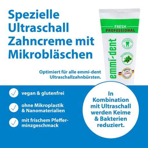 Emmi-dent Ultrasound Platinum Nature Fresh. Touchless Cleaning for Sensitive Teeth and Gums. Cleans with 100% Ultrasound Technology. No Abrasion, No Brushing, No Damage, Pain Free. Rechargeable. - Image 4