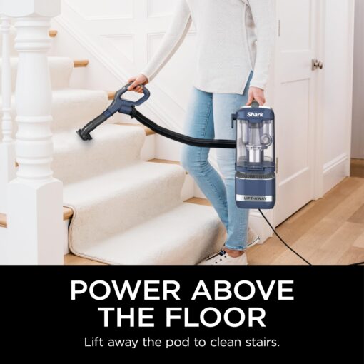 Shark Navigator Lift-Away ADV Upright Vacuum with HEPA Filter, Powerful Pet Hair Pickup, Advanced Swivel Steering, Lightweight Versatility, for Carpets & Hard Floors, Blue Jean, LA301 - Image 7