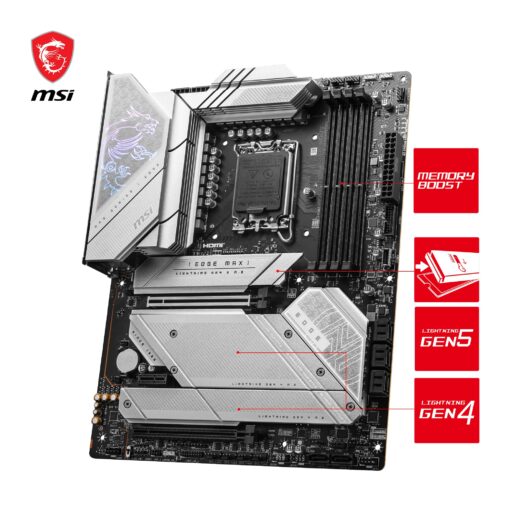 MSI MPG Z790 Edge TI MAX WiFi Gaming Motherboard (Supports 12th/13th Gen Intel Processors, LGA 1700, DDR5, PCIe 5.0, M.2, 2.5Gbps LAN, USB 3.2 Gen2, Wi-Fi 7, ATX) - Image 6