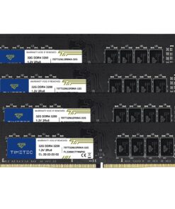 Timetec 128GB KIT(4x32GB) DDR4 3200MHz (or 2933MHz or 2666MHz) PC4-25600 Non-XMP CL22 1.2V Non-ECC Unbuffered 2Rx8 Dual Rank 288 Pin UDIMM Desktop PC Computer Memory RAM Module Upgrade