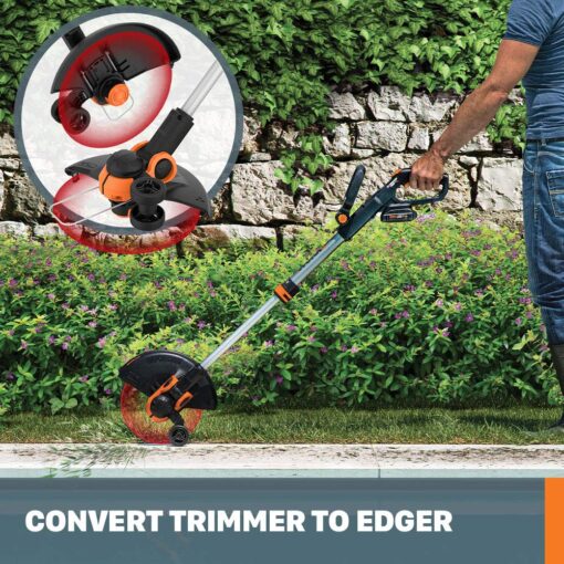 WORX 20V LEAFJET Cordless Leaf Blower with Power Share Brushless Motor - WG543 (Battery & Charger Included) & Worx WG163 GT 3.0 20V PowerShare 12" Cordless String Trimmer & Edger - Image 2