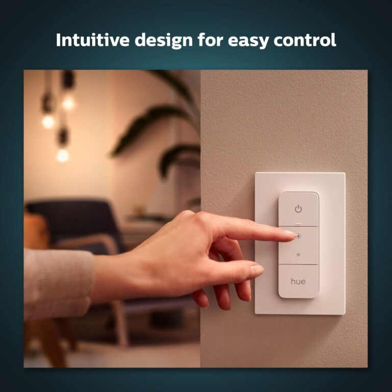 Philips Hue Gradient Signe Table Lamp, Compatible with Alexa & Smart Dimmer Switch with Remote, White - 1 Pack - Image 2