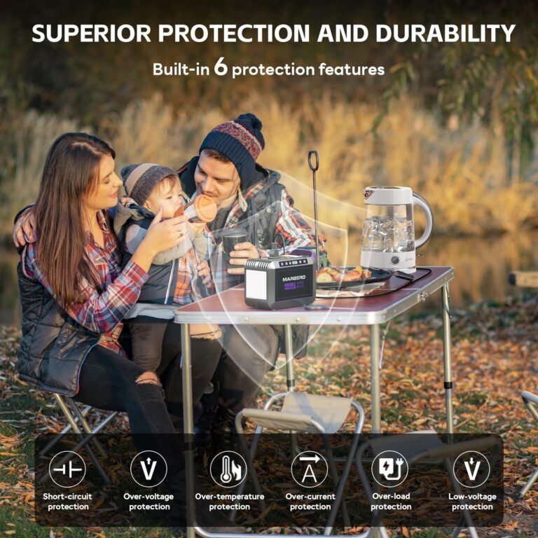 MARBERO 172Wh Solar Generator with 40W Solar Panel, Portable Power Station 200W, Camping, Outdoor, Hiking, Fishing, Emergency - Image 4
