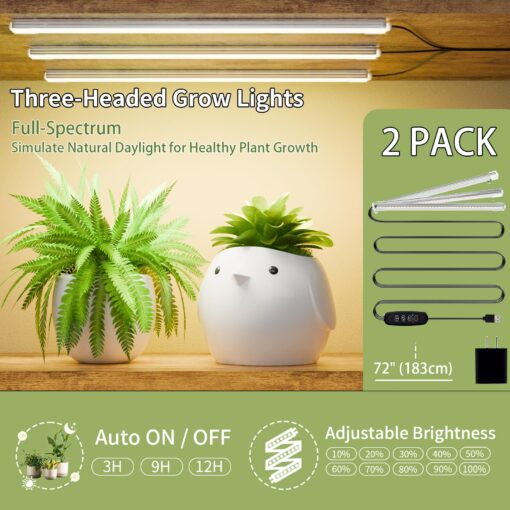 BACEKOLL Plant Stand Indoor with Grow Light - 2 Pack Tall Indoor Plant Shelf, 62" Corner Plant Holder, 8 Tiered Large S-Shape Flower Multiple Display Shelves for Home, Office - Image 7