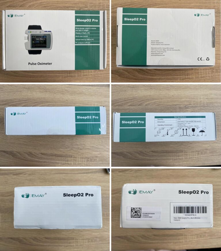 EMAY SleepO2 Pro - Wrist Pulse Oximeter with SpO2 & Flow Tracking Overnight | Wrist Sleep Oxygen Monitor for Blood Oxygen Levels & Flow Recording Continuously | Gets Overnight Report with ODI & AHI Data | Comes with PC Software - Image 3