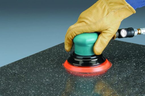 Dynabrade (59020) Dynorbital-Spirit 5" (127 mm) Diameter Random Orbital Sander, Non-Vacuum | 3/16" (5 mm) Diameter Orbit | 12000 RPM Pneumatic Motor - Image 3