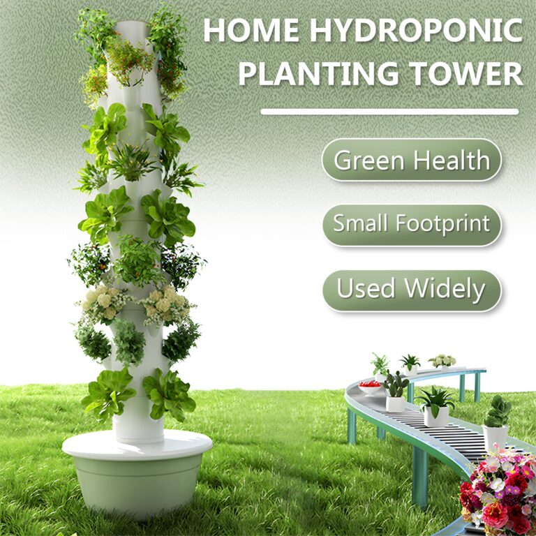 vhdurike 20/28/36 Pots Hydroponic Tower, Aeroponic Tower Garden System with Tank, Hydroponics Growing System Kit for Home Indoor Gardening System,9 Layers - Image 4