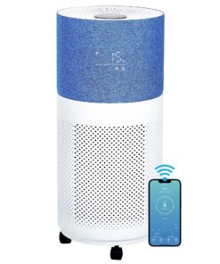 CleanForce Air Purifiers for Home Large Room Up to 2550 ft², H13 HEPA Air Cleaner Works with Alexa for Dust, Allergens, Pollen, Pet Hair Dander, Odors, CERTIFIED asthma & allergy friendly, Rainbow