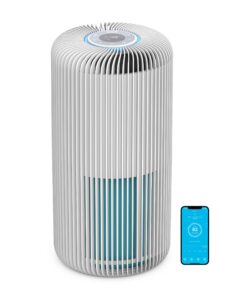 Pure Enrichment PureZone Turbo Smart Air Purifier for Large Rooms (1050 sq. ft. in 30 min.) - Energy Star Rated, 5 Stage Filtration, Smartphone Compatible, Traps Germs, Smoke, & Dust (White)