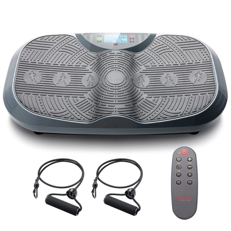 Sunny Health & Fitness 3D Vibration Plate Exercise Platform with Dual Resistance Bands - Total Body Shaker Machine with 16 Speed Settings and 3 Vibration Modes – SF-VP822057 - Image 9
