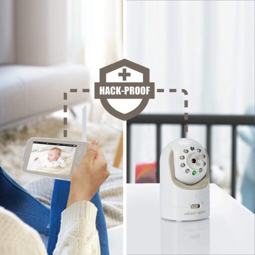 Infant Optics DXR-8 PRO Video Baby Monitor, 720P HD Resolution 5" Display, Patented A.N.R. (Active Noise Reduction), No WiFi, Pan Tilt Zoom, and Interchangeable Lenses - Image 2