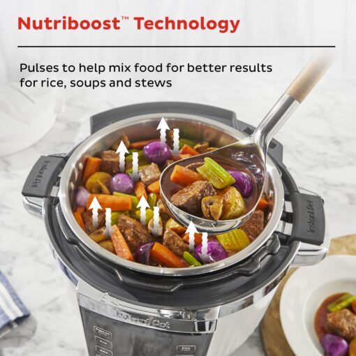 Instant Pot PRO Max Wi-Fi Smart 10-in-1 Pressure Cooker, Steamer, Saute, Warmer, Rice Cooker, Yogurt Maker, Sous Vide, Baker, NutriBoost - Includes App with 2000+ Recipes - 6 Quart - Image 4