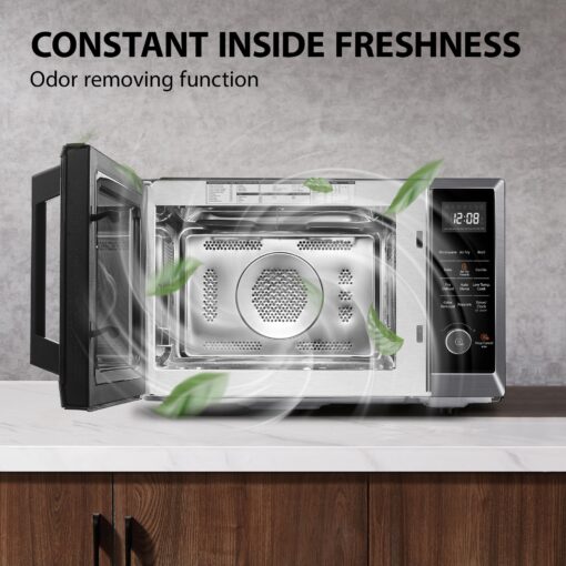TOSHIBA Air Fryer Combo 8-in-1 Countertop Microwave Oven, Convection, Broil, Odor removal, Mute Function, 12.4" Position Memory Turntable with 1.0 Cu.ft, Black stainless steel, ML2-EC10SA(BS) - Image 5