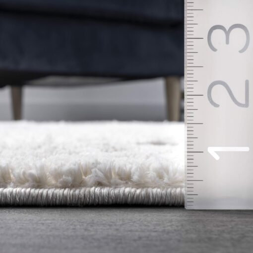 nuLOOM 8x11 Ansley Moroccan Tassel Area Rug, Light Grey, High-Low Textured Bohemian Design, Plush High Pile, Stain Resistant, For Bedroom, Living Room, Hallway, Entryway - Image 2