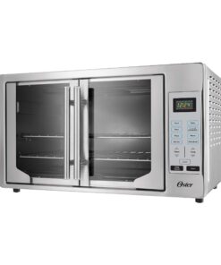 Oster Convection Oven, 8-in-1 Countertop Toaster Oven, XL Fits 2 16" Pizzas, Stainless Steel French Door