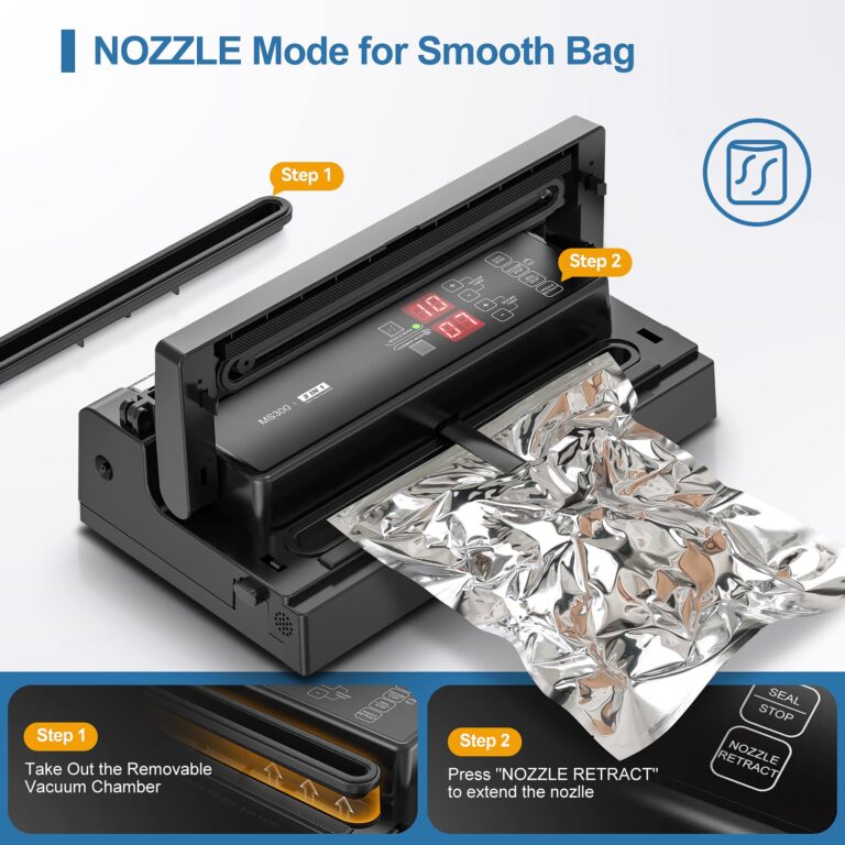 MAGIC SEAL MS300 Precision Vacuum Sealer Machine, Commercial Double Pump Food Sealer with Built-in Auto Cooling System, Compatible with Mylar, Smooth and Embossed Bags, Extra Wide 8 mm Seal - Image 5