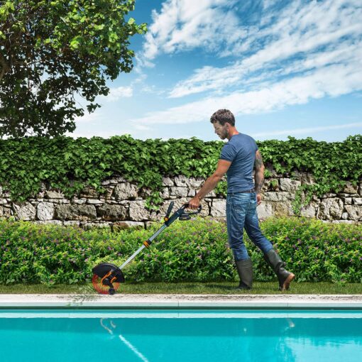 WORX WG163E.9 2-in-1 Wireless Edge Trimmer, 20V WG163E.9, Diameter 30 cm, Transforms into Edging Edging, Removable Handle, Protective Cover, Removable Head 90°, Delivered Without Battery or Charger - Image 12
