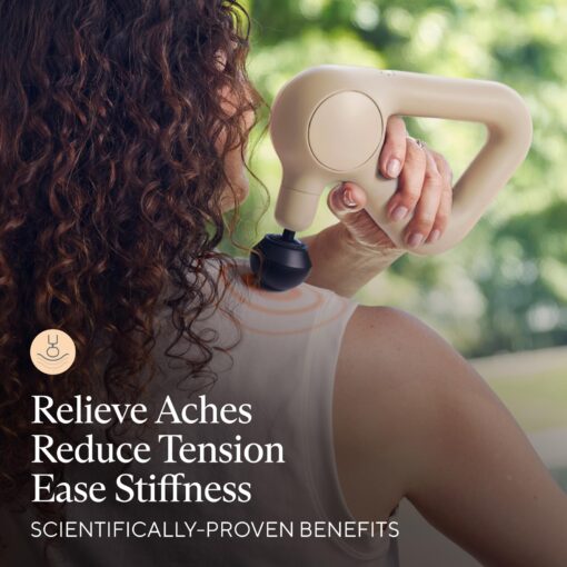 TheraGun Relief Handheld Percussion Massage Gun - Easy-to-Use, Comfortable & Light Personal Massager for Every Day Pain Relief Massage Therapy in Neck, Back, Leg, Shoulder and Body (Sand) - Image 7