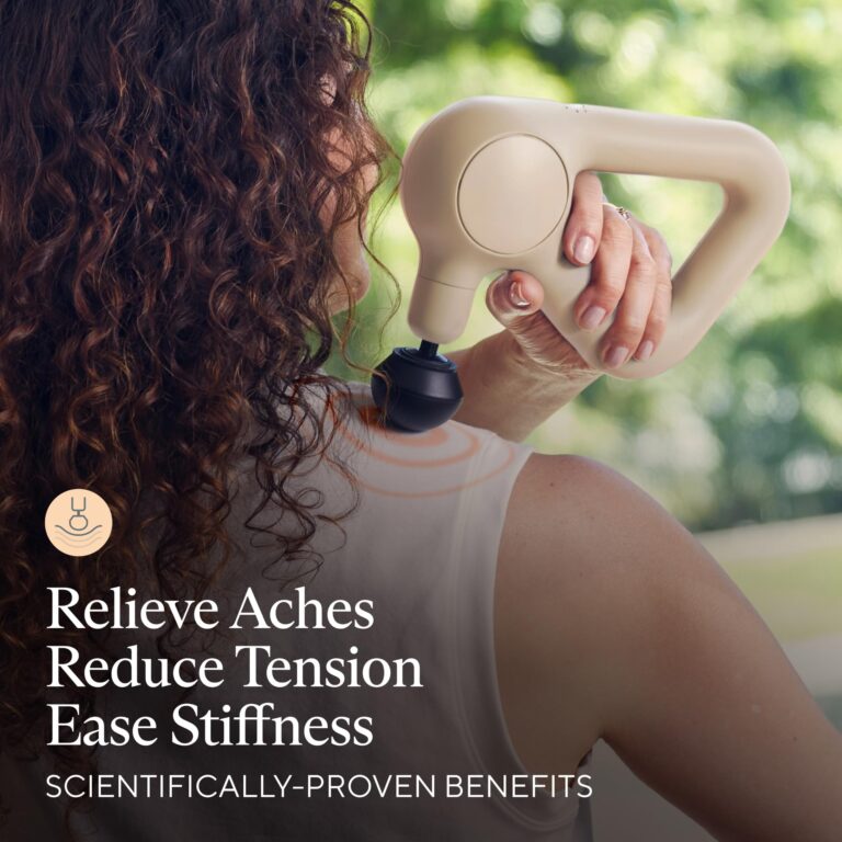 TheraGun Relief Handheld Percussion Massage Gun - Easy-to-Use, Comfortable & Light Personal Massager for Every Day Pain Relief Massage Therapy in Neck, Back, Leg, Shoulder and Body (Sand) - Image 7
