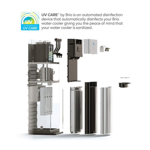 Brio Self Cleaning Bottleless Water Cooler Dispenser, UL Approved, Stainless Steel, Point of Use Drinking Water Filter, Hot, Cold, and Room Temperature - Image 4